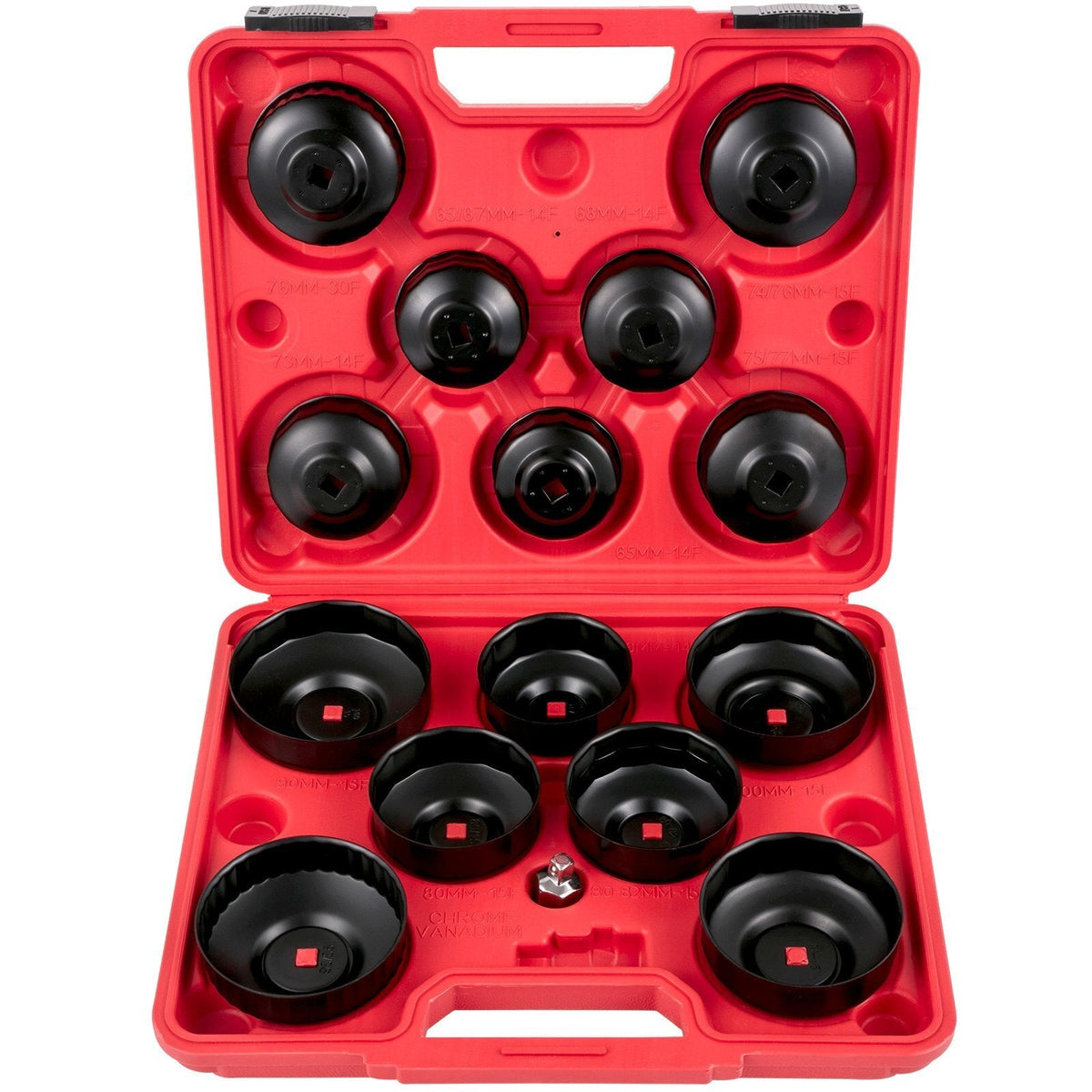 Oil Filter Socket Set, 14 Pcs Oil Filter Wrench Set, Sturdy Steel Oil Filter Socket, 3/8" Oil Filter Socket, Low Profile Oil Filter Socket Set For Easy Access, Oil Filter Wrench Cap Set