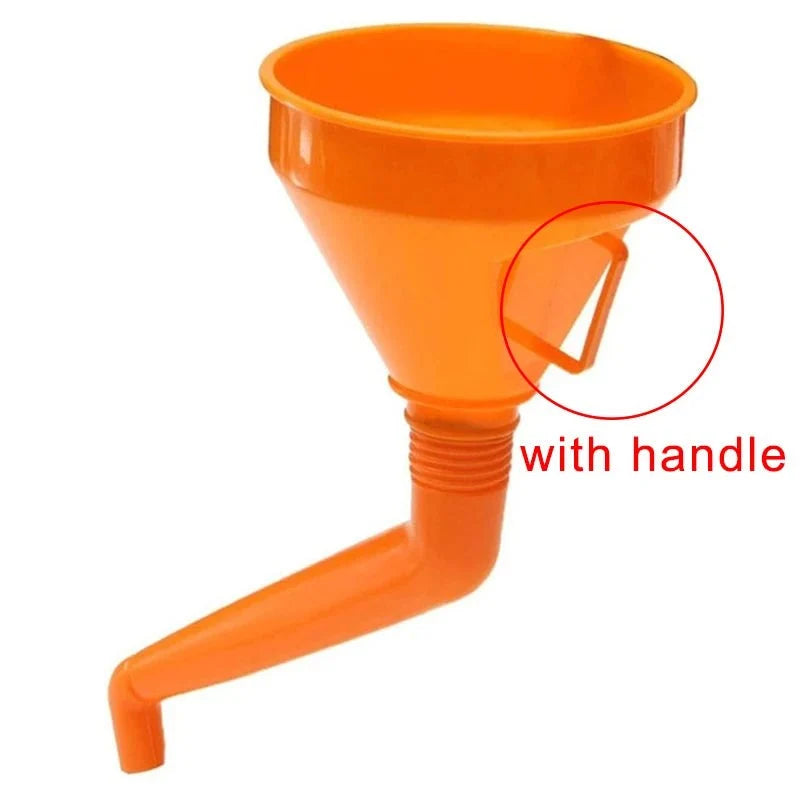 Engine Oil Funnel with Filter | Long Mouth Refueling Tool for Cars and Motorcycles